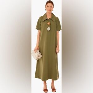 Tuckernuck Dress Scout Olive Green Maxi Dress Size Small